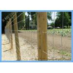 Heavy Duty Metal Wire Mesh Sheets , High Tensile Fabric Mesh Screen Field Fencing