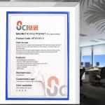 UCI Magnetic File Pocket Holder Document Display Frame Writable