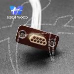 J30JB SERIES glass sintered gas sealed rectangular electrical connector, J30JB-9TJL-Q9