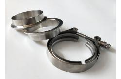 China Quick Release Round V Band Exhaust Clamp & Flange 304 Stainless Steel Type supplier
