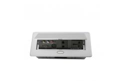 China Customize Desktop Pop Conference Table Socket Telephone Audio Terminal Box supplier