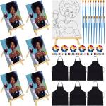 Cotton Sip And Paint Kits Pre Drawn Canvas For Adults , Pre Printed Stretched Canvas for sale