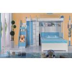 kids bunk bed with ladder cabinet,#A205-2 for sale