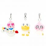 Animal Shape Plush Keychain Toys Customized Color Embroidering Logo for sale