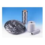 Metal Fiber Cutting Silver Broken Staple Fiber Average Length 35-48mm for sale