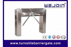 China RFID Access Control Tripod Turnstile Gate DC12V 25-32 Persons / Min Transit Speed supplier