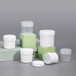 HDPE PP Empty Cookie Plastic Jar container Canister Food Storage Wide Mouth 500ml for sale