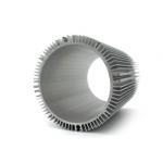 Silvery Anodized Led Aluminum Heatsink Extrusion Profiles Custom Design