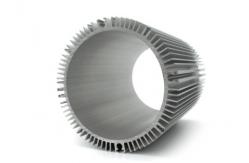 China Silvery Anodized Led Aluminum Heatsink Extrusion Profiles Custom Design supplier
