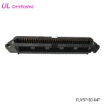 64 Pin Plastic Centronics Connector 32paris IDC Crimping Female Type for sale