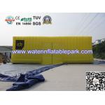 Yellow Festival Giant Inflatable Cube Tent , Inflatable Large Storage Tent Custom