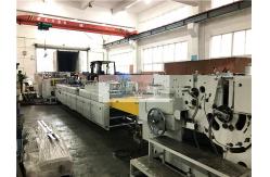 China Bottom Gluing Paper Carry Bags Machinery With Cardboard , Bag Making Equipment supplier
