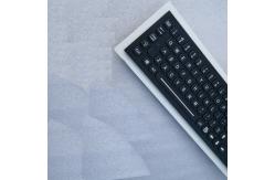 China Electroplated Black Rugged Vandalproof IP65 compact backlit panelmount stainless steel keyboard with touchpad. supplier