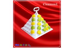 China Eco Friendly Food Grade Macaron Pyramid Display 5 Tier Macaron Tower SGS supplier