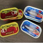 Empty Square Tinplate Jar Packing For Seafood , Fish , Meat for sale