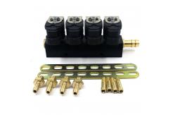 China Grey Black LPG CNG Injector Rail in Sequential Fuel Gas Injection system supplier