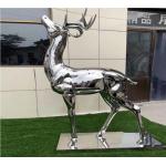 Durable Stainless Steel Garden Metal Animal Sculptures Outdoor With Mirror Color for sale