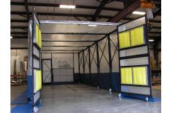 China CoatTech Retractable Spray Booth For Industrial Efficiency , Retractable Paint Booth supplier
