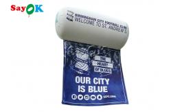 China Cylinder Flying Air Sealed Inflatable Helium Balloon With Banner supplier