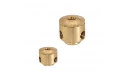China Precise Cnc Machined Metal Parts Micro Brass Machining Parts With Brushing Surface supplier
