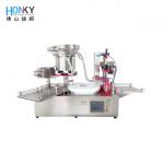 Desktop Automatic 15ml Essential Oil Bottle Filling And Capping Machine With Cap Feeding Function for sale