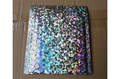 China Recycled Holographic Bubble Envelopes Decorative Mailing Bags Self Sealing supplier