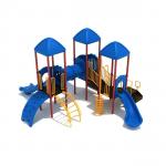 ODM LLEPE Outdoor Playground Playhouse With Tube Plastic Slides for sale