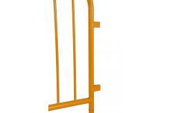 China Powder Coated Yellow Crowd Barrier Fencing 1m Height 2m Width Hgmt Temporary supplier