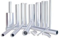 China Clear Extruded Anodized Aluminum Tube , OEM Bronze Standard Aluminum Extrusion supplier