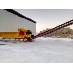 Customizable Mobile Horizontal Wood Chipper Shredder Dry And Wet Wood Log Branches Crusher for sale