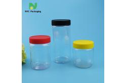 China 360ml 450ml 600ml Plastic Food Jars Peanut Butter Container supplier