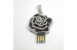 China Jewelry Style Flower USB Flash Drive 2.0 With Chips Hidden Inside supplier
