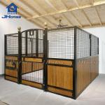China Farm Equestrian Horse Equipment Stables Solid Horse Stalls Panels With Non Toxic Powder Coated Surface for sale