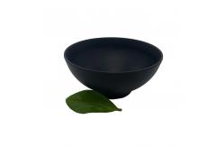 China Home Matte Black Melamine Soup Bowl Dinnerware 8'' Deep Round supplier