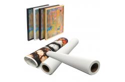 China Largr Format Printing Matte 280gsm Polyester Canvas For Eco Solvent Ink supplier