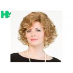 Ladies Fluffy Short Synthetic Wigs High Temperature Wire for sale