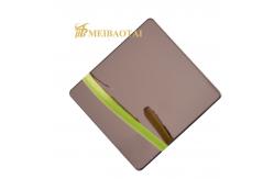China Gold Mirror Coloured Stainless Steel Sheet GB Certified With 10C PVC Film supplier