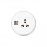 ABS Material Conference Table Desktop Electrical Power Socket / Round Power Outlet