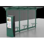 Auto LCD Outdoor Digital Signage , Digital Bus Stop Shelter Advertising System for sale