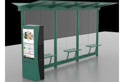 China Auto LCD Outdoor Digital Signage , Digital Bus Stop Shelter Advertising System supplier