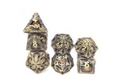 China Bulk Polyhedral Dice Hand Pouring Set Lightweight Polished RPG Dice Set supplier