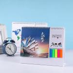 Spiral Bound Printable Desk Planner Hard Cover Film Lamination for sale