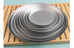 China                  Rk Bakeware China-Hard Coat Perforated Thin Crust Round Pizza Tray              supplier