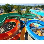 Kids Aqua Water Park Design Rides Tube Fiberglass Slide For Outdoor Games for sale
