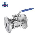 Stainless Steel CF8 CF8M 3PC Full Bore Ball Valve Lockable Standard for sale