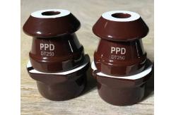 China 1kV 250A Transformer Porcelain Bushing With Brown Glazed supplier