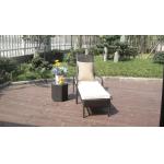 Wicker Rattan Sun Lounger , Lounge Chair Set For Patio / Balcony