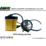 Waterproof IP68 LED Miners Cap Lamp , Super Bright Rechargeable Led Headlamp for sale