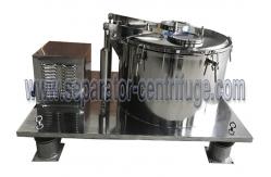 China Top Discharge Vertical Basket Centrifuge For Alcohol Extraction supplier