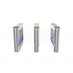 Optical Turnstile Led Lighting With Build In Counter Stainless Arm Swing Gate for sale